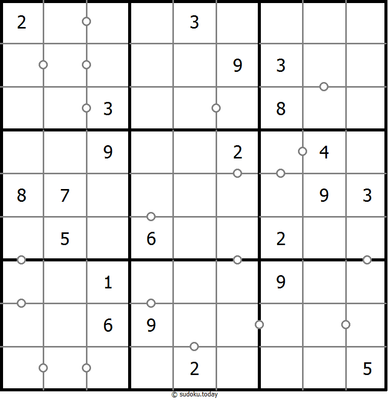 非全标连续数独 #17534