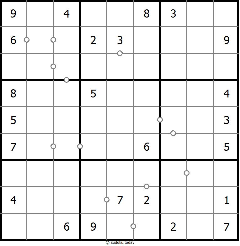 非全标连续数独 #17638