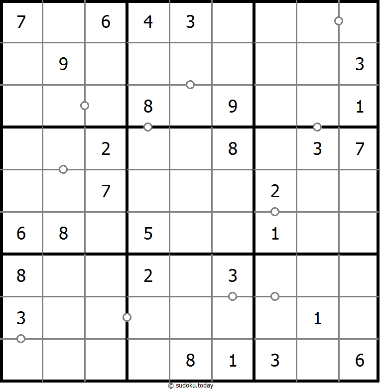 非全标连续数独 #17772