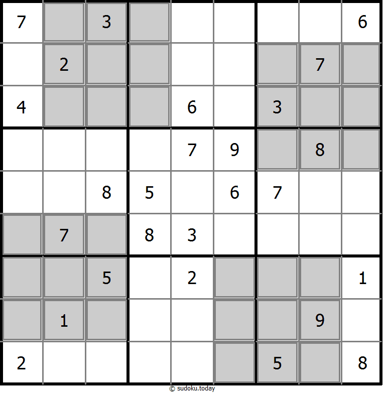 额外区域数独 #24682