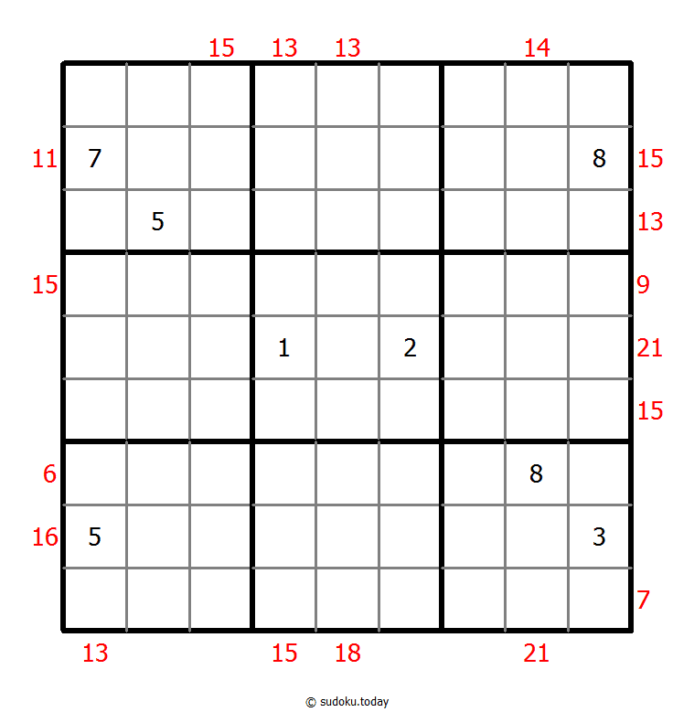 Sum Frame Sudoku 2025年11月28日