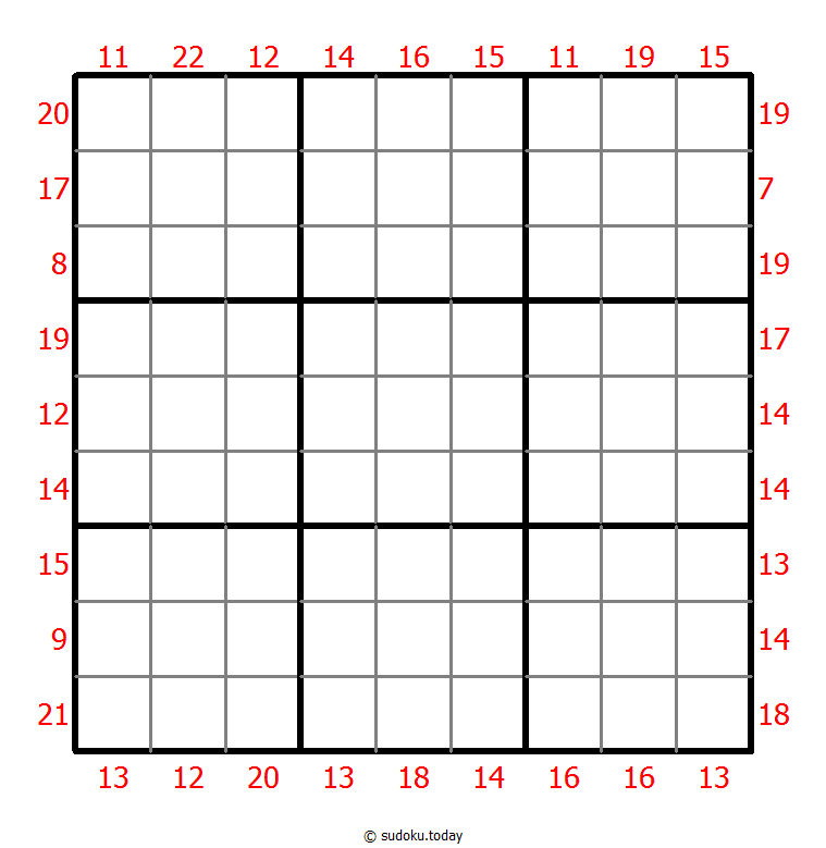 Sum Frame Sudoku 2025年11月30日