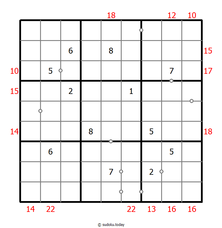 混合数独（非全标连续+边框和） #22491