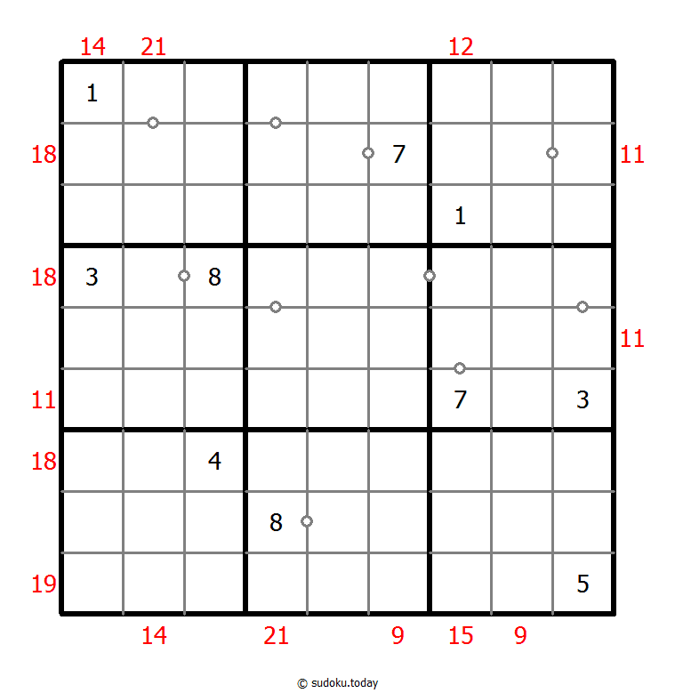 混合数独（连续+边框和）