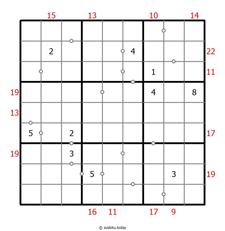 混合数独（非全标连续+边框和） #22556