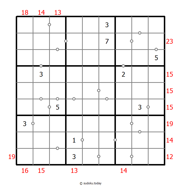 混合数独（非全标连续+边框和） #22568