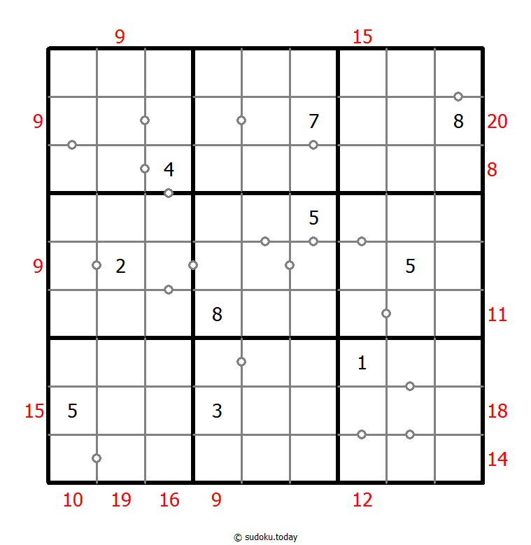 混合数独（非全标连续+边框和） #22584
