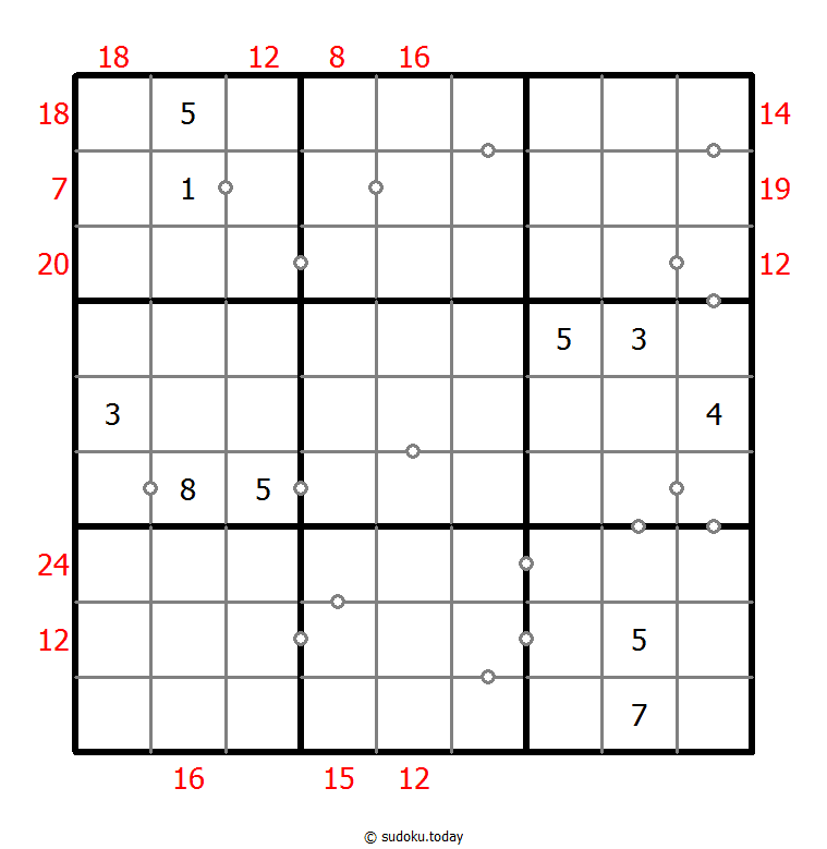 混合数独（非全标连续+边框和） #22593