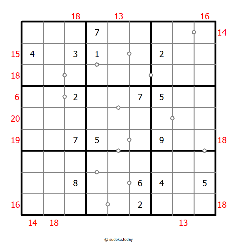 混合数独（非全标连续+边框和） #22599