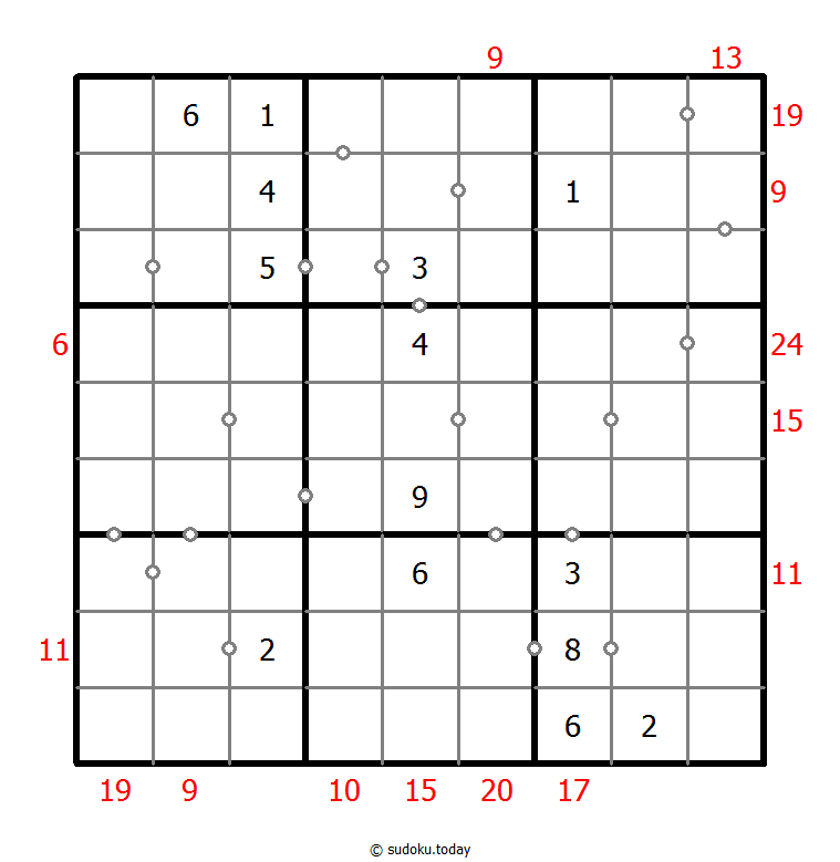 Hybrid Sudoku ( Consecutive Pairs + Sum Frame ) 2026年1月30日
