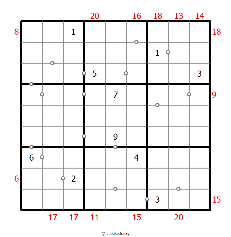 混合数独（非全标连续+边框和） #22639
