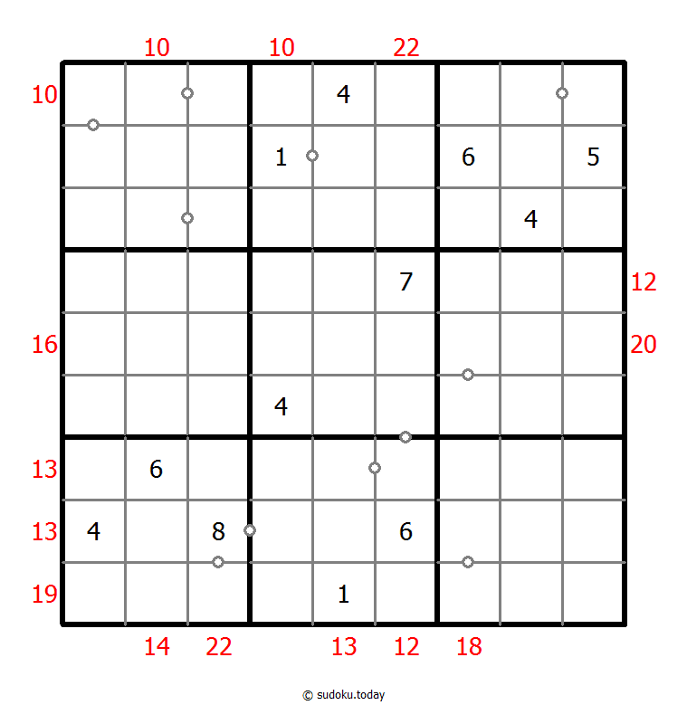 混合数独（非全标连续+边框和） #22655