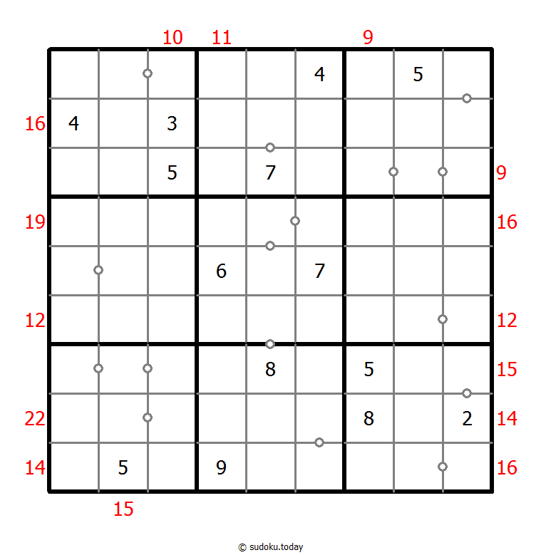 混合数独（连续+边框和）