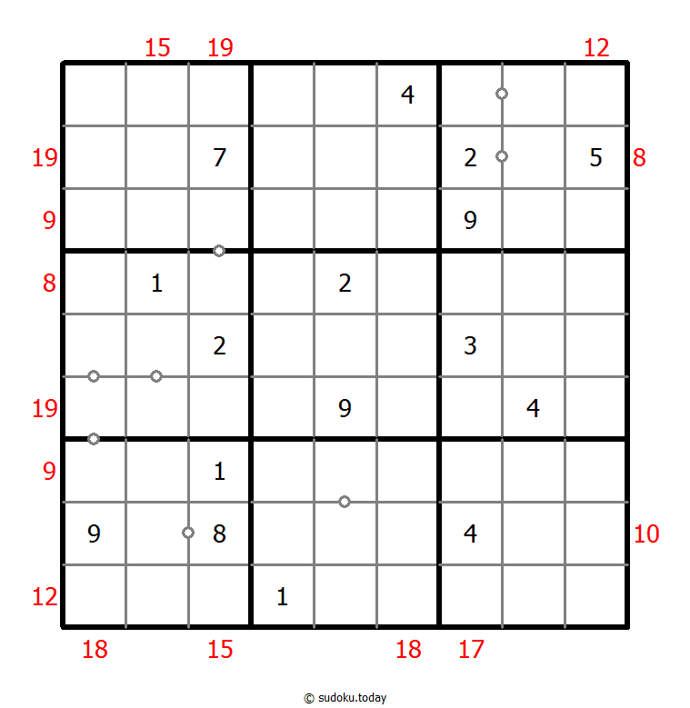 混合数独（非全标连续+边框和） #22675