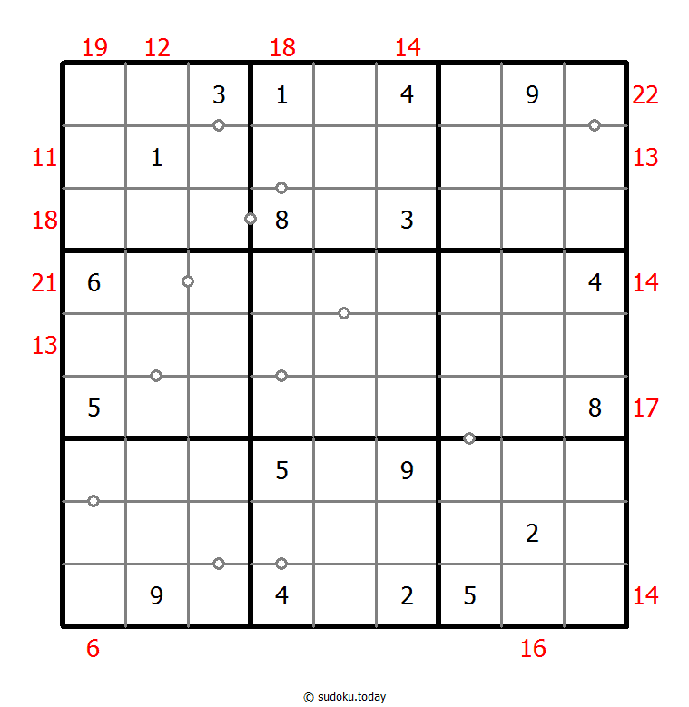 混合数独（非全标连续+边框和） #22708