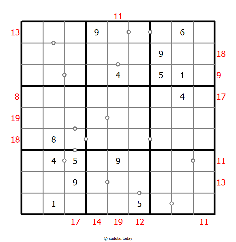 混合数独（非全标连续+边框和） #22725