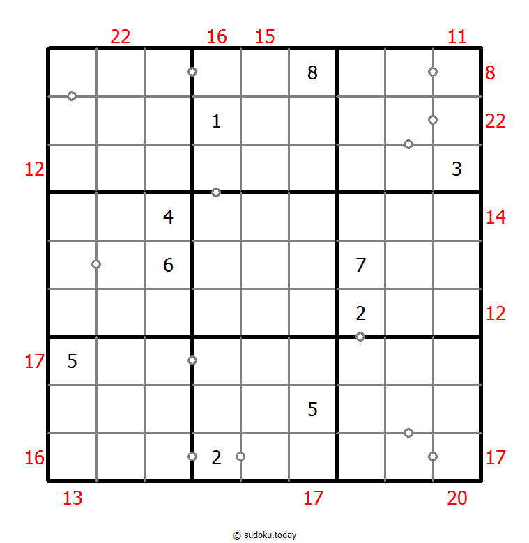 混合数独（非全标连续+边框和） #22730