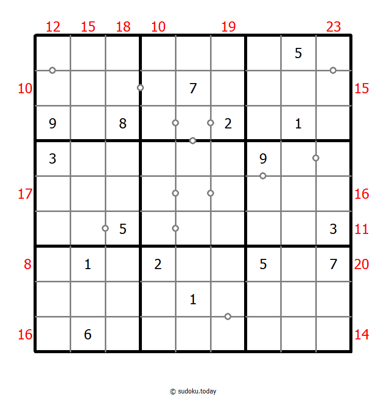混合数独（非全标连续+边框和） #22748