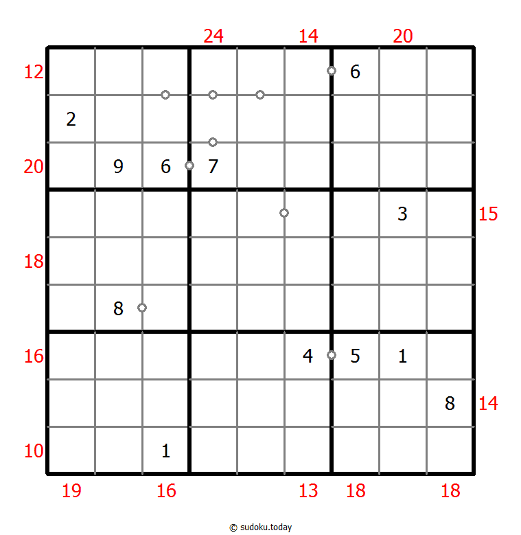 混合数独（非全标连续+边框和） #22763