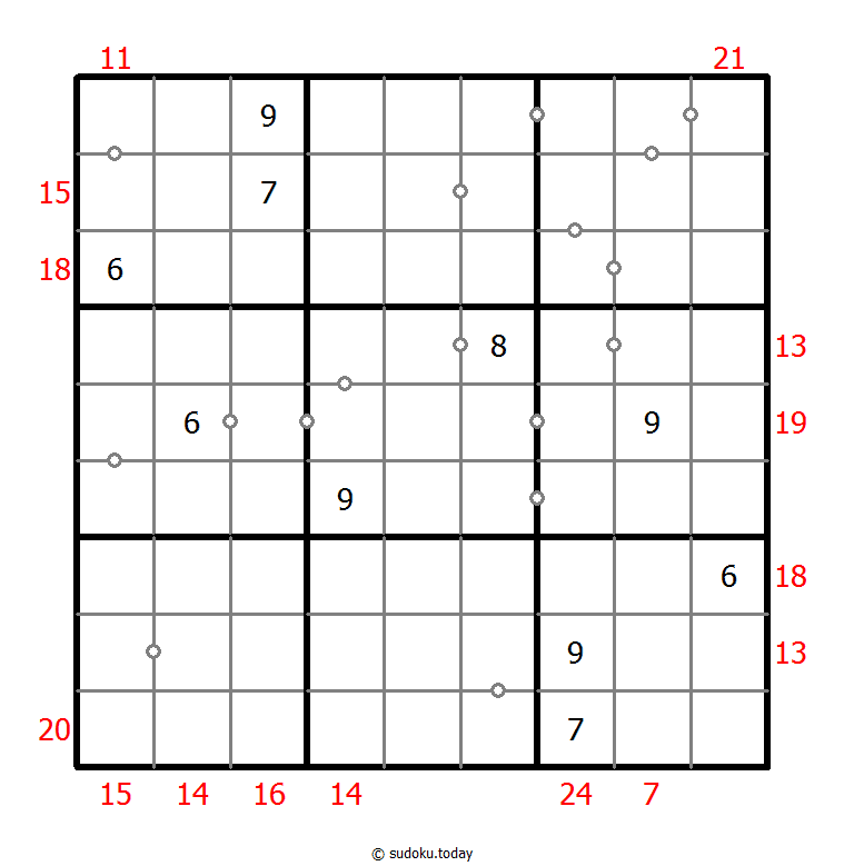 混合数独（非全标连续+边框和） #22794