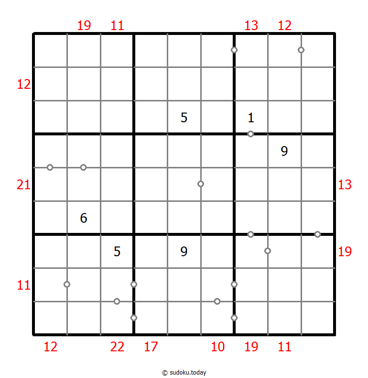 混合数独（非全标连续+边框和） #22797