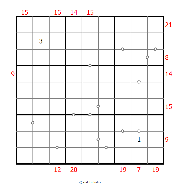 混合数独(连续+边框和)