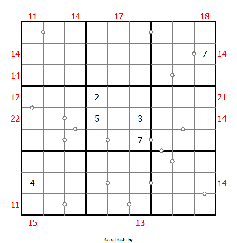 Hybrid Sudoku ( Consecutive Pairs + Sum Frame ) 2025年12月25日