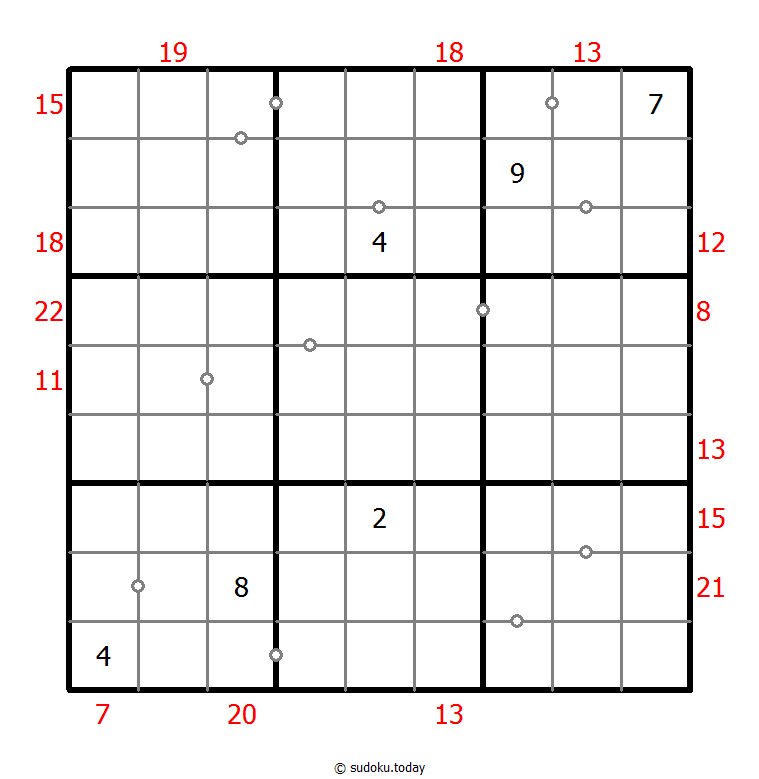 混合数独（非全标连续+边框和） #22874
