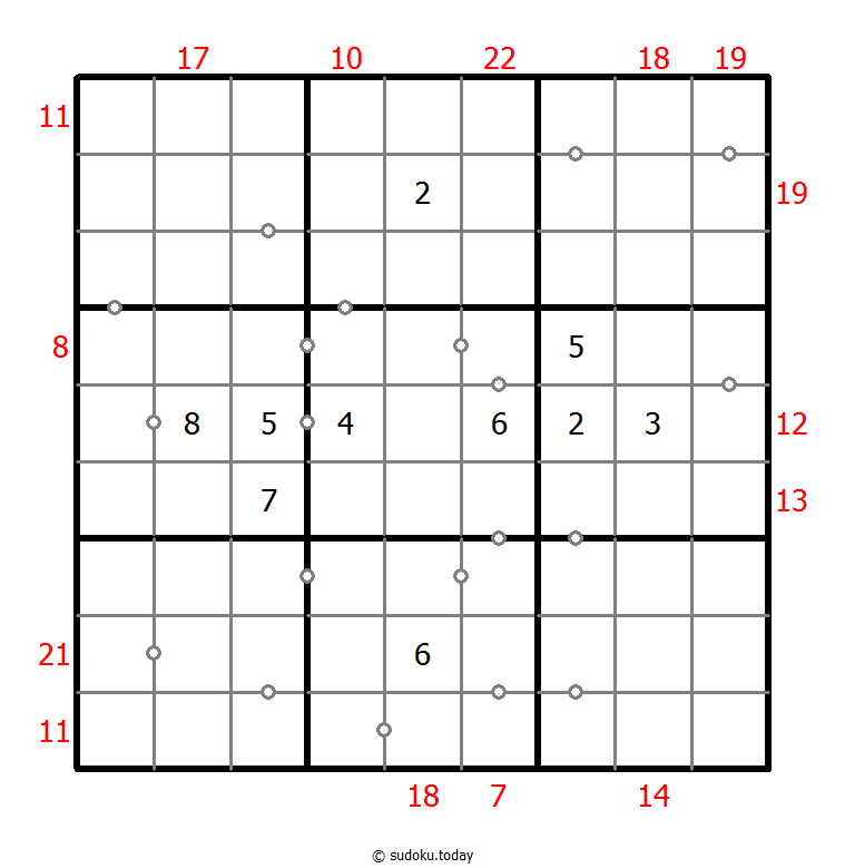 混合数独（非全标连续+边框和） #22897