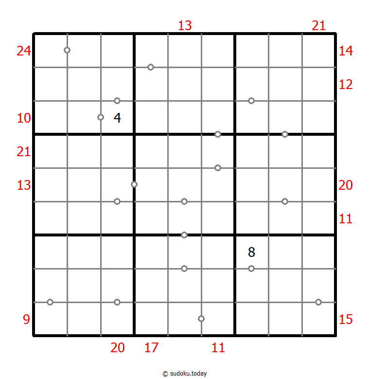 混合数独（连续+边框和）