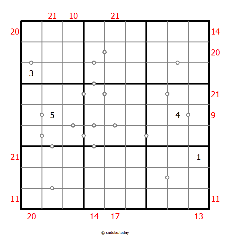 混合数独（非全标连续+边框和） #22919