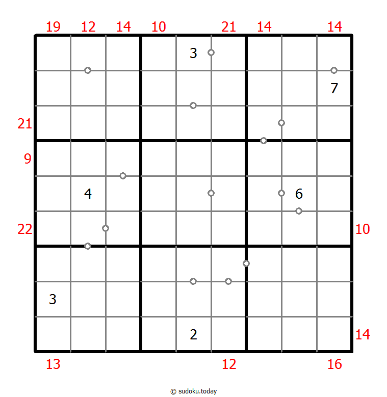 混合数独（非全标连续+边框和） #23349