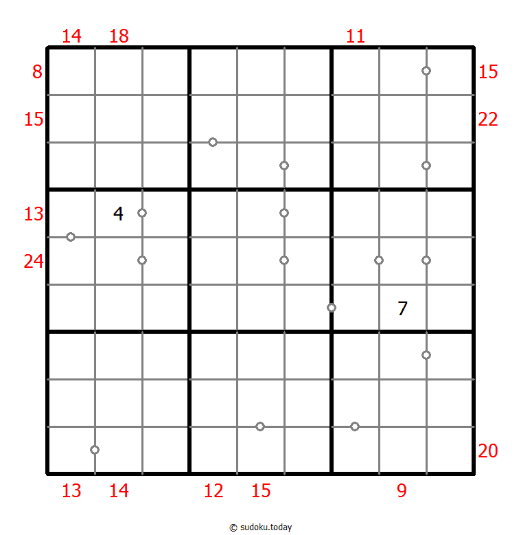混合数独（非全标连续+边框和） #23379