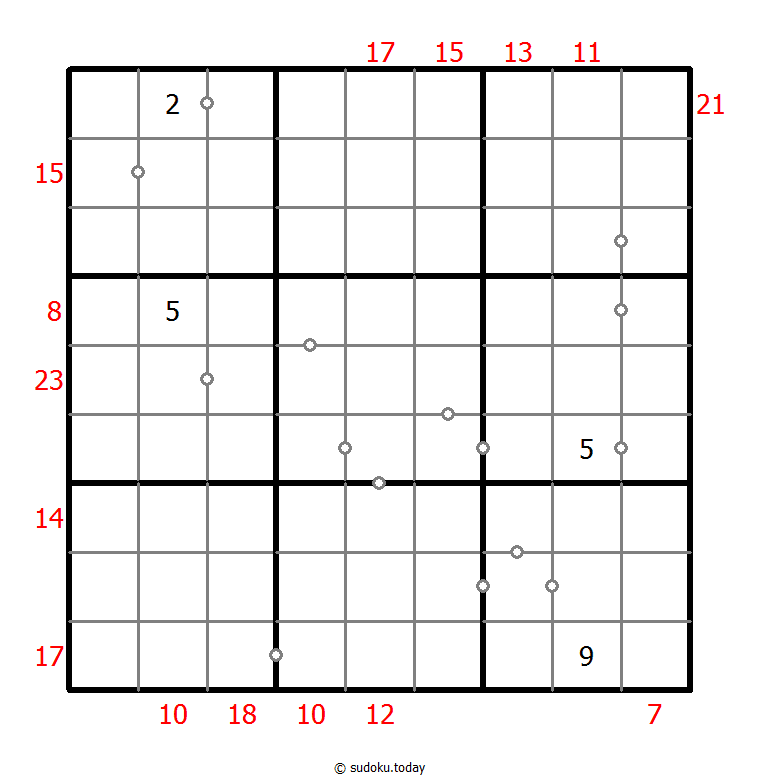 混合数独（非全标连续+边框和） #23428