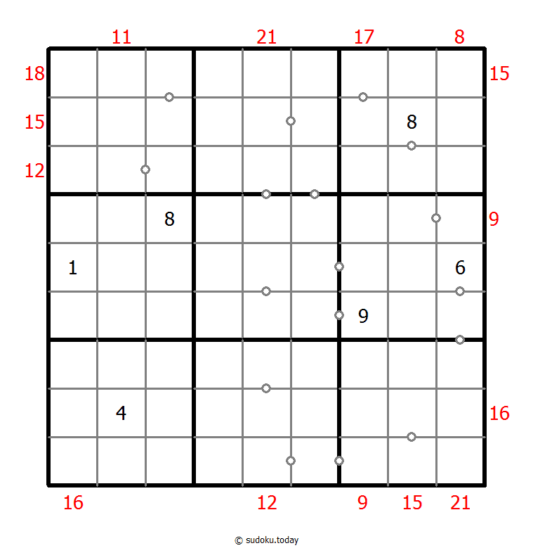 混合数独（非全标连续+边框和） #23469