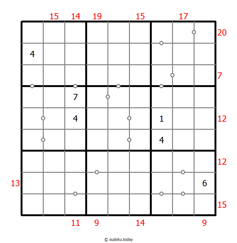 混合数独（非全标连续+边框和） #23706