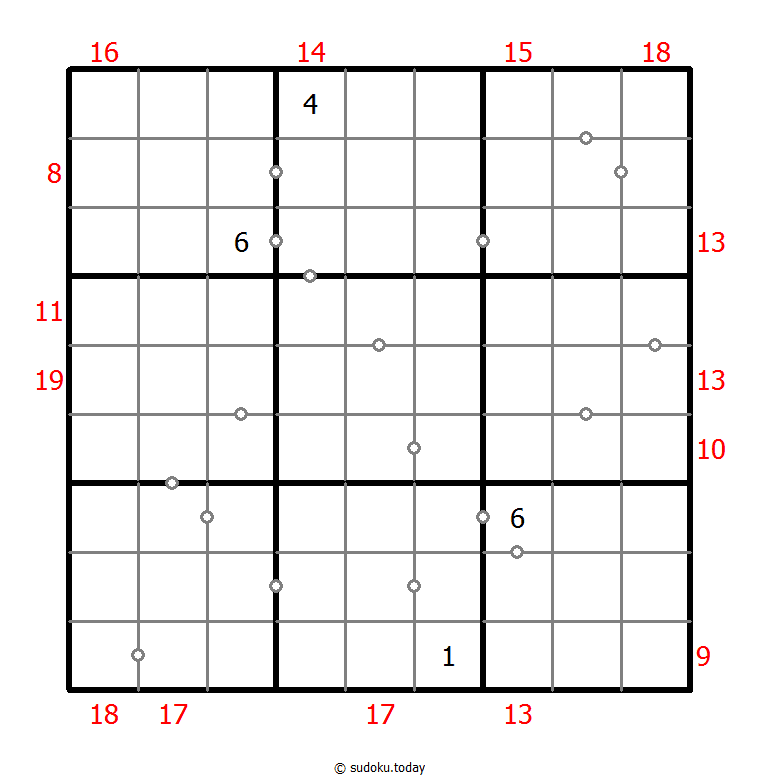 混合数独（非全标连续+边框和） #23729