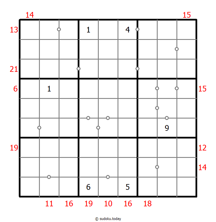 混合数独（非全标连续+边框和） #23846