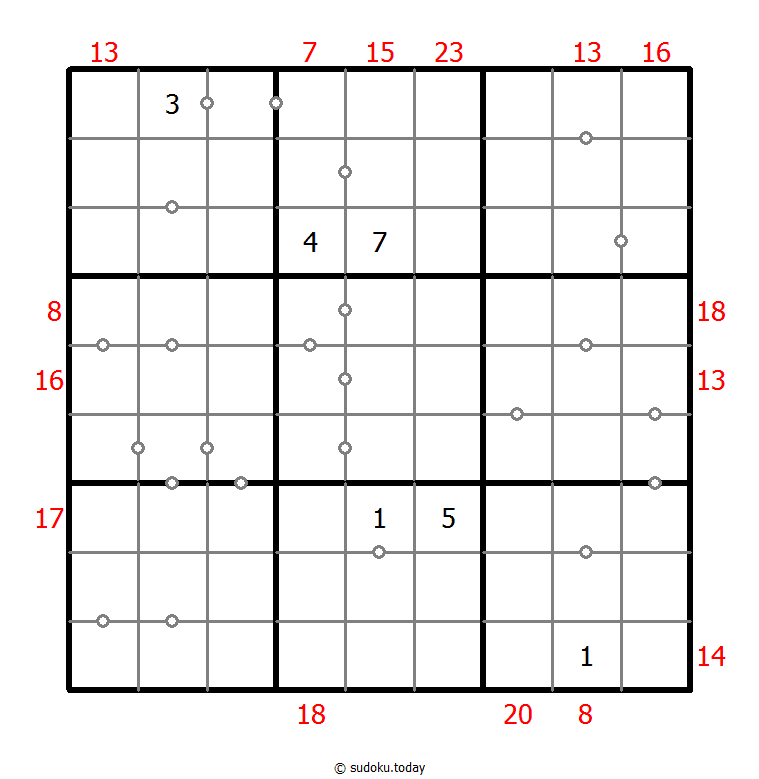 混合数独（非全标连续+边框和） #23871