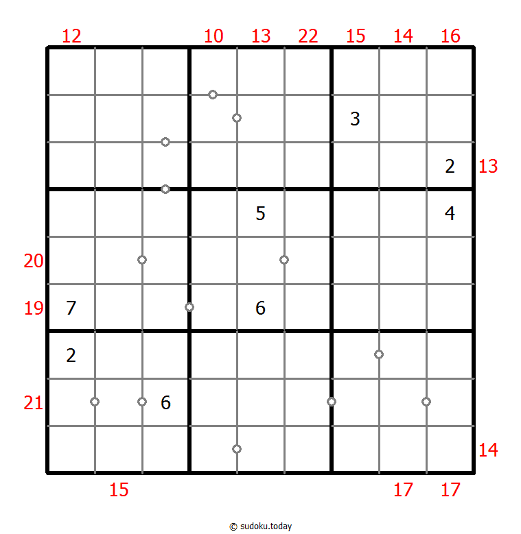 混合数独（非全标连续+边框和） #23876