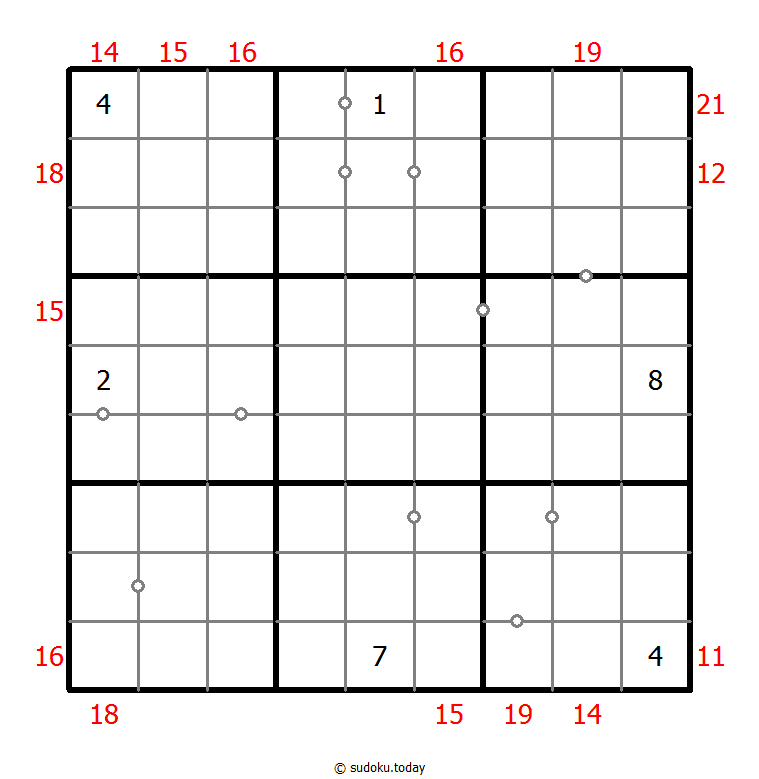 混合数独（非全标连续+边框和） #23880
