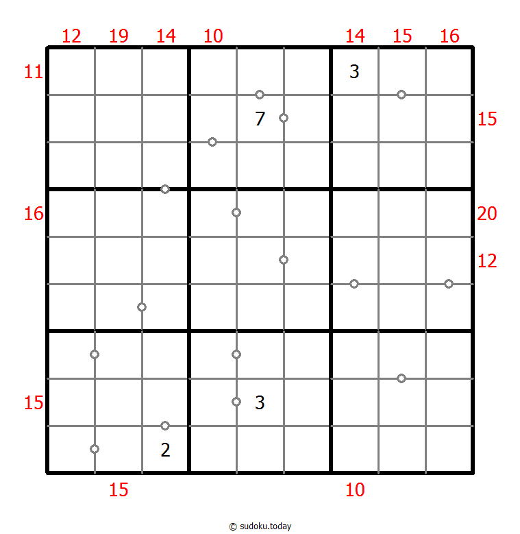 混合数独（连续+边框和）