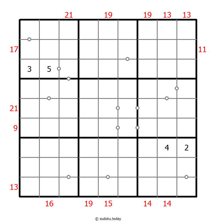 混合数独（非全标连续+边框和） #23895
