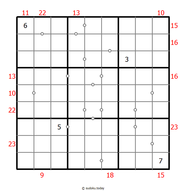 混合数独（非全标连续+边框和） #23923