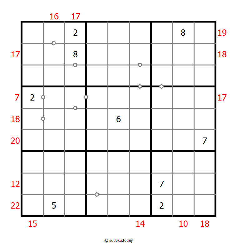 混合数独（非全标连续+边框和） #23998