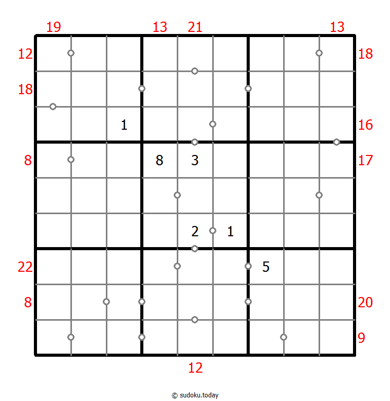 混合数独（非全标连续+边框和）解题技巧与示例