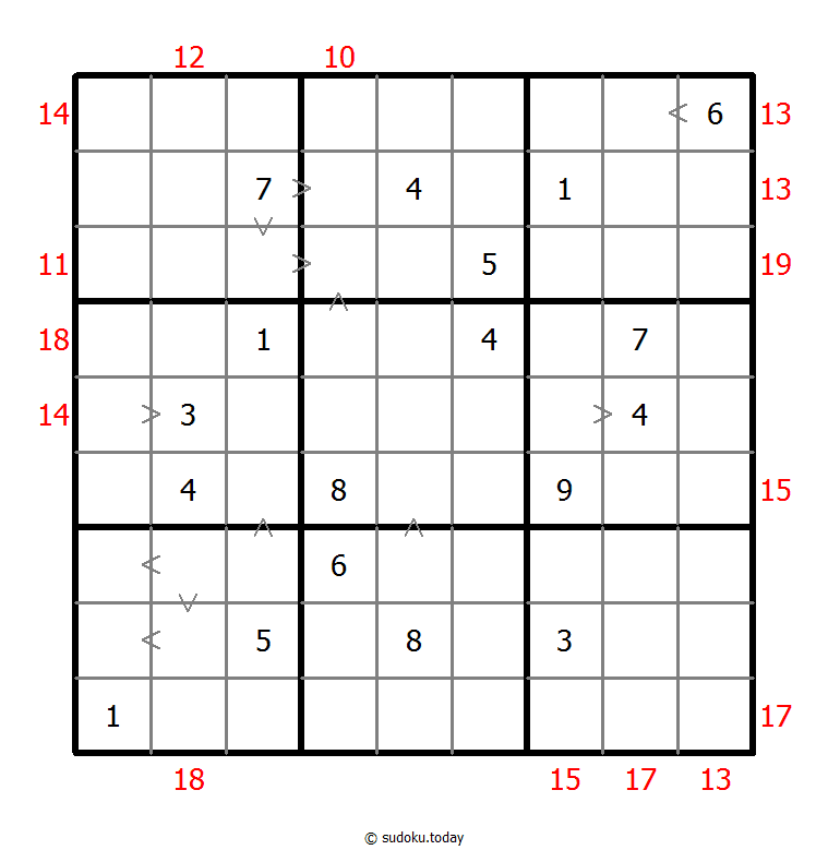 混合数独（数比+边框和） #22346