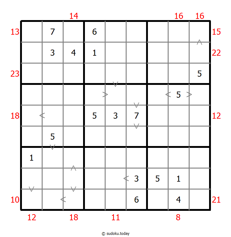 混合数独（数比+边框和） #22422