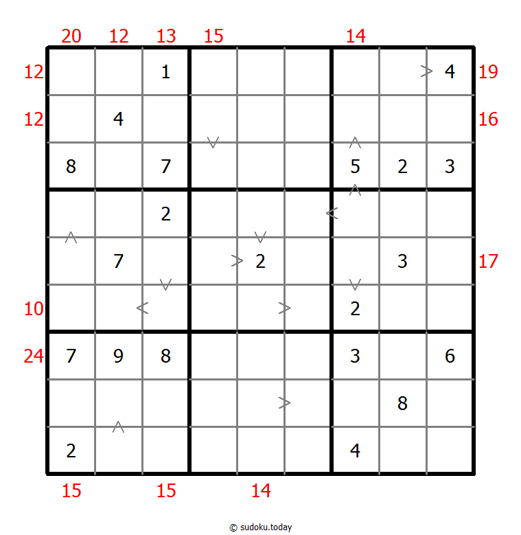 混合数独（数比+边框和） #22497