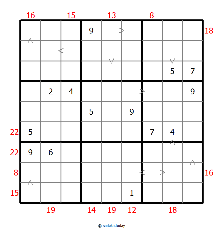 混合数独（数比+边框和） #22566